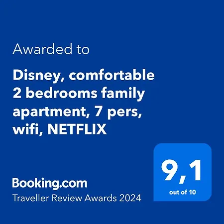 Disney, Comfortable 2 Bedrooms Family Apartment, 7 Pers, Wifi, Netflix *